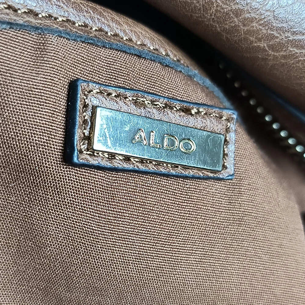 Aldo Brown Satchel Handbags Vintage Style
